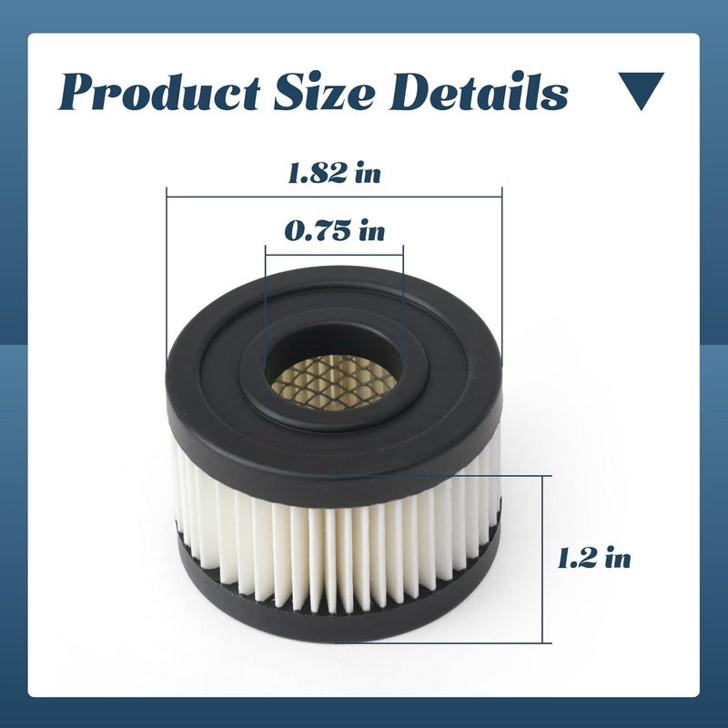 Esttlamer 2 Pcs 70243712 Compressor Filter Element Compatible with Ingersoll-Rand 1WF72 4YW07 SS3 - Image 4